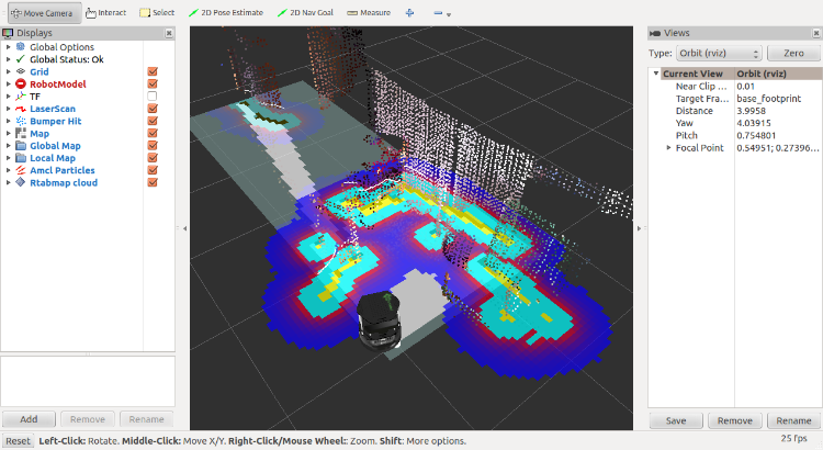 Turtlebot mapping with rtabmap